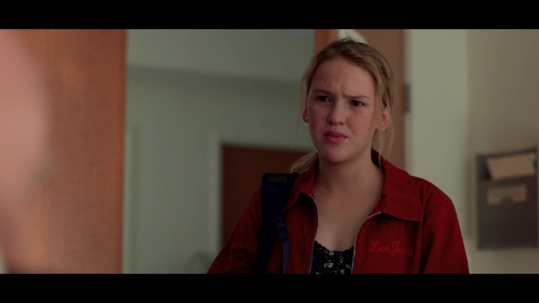 Lee Jeans Red Jacket of Talitha Bateman as Alexis ‘Lex' Logan in Away S01E03