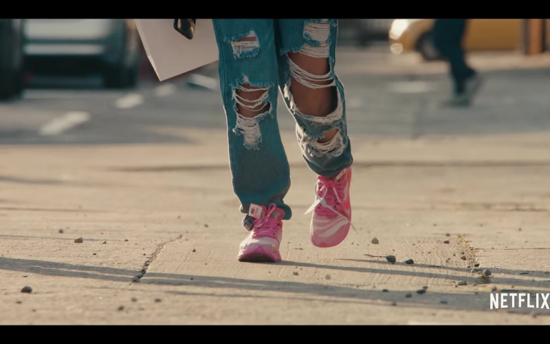 Nike Off-White Zoom Fly Pink Sneakers of Jearnest Corchado as Nori in Sneakerheads Season 1