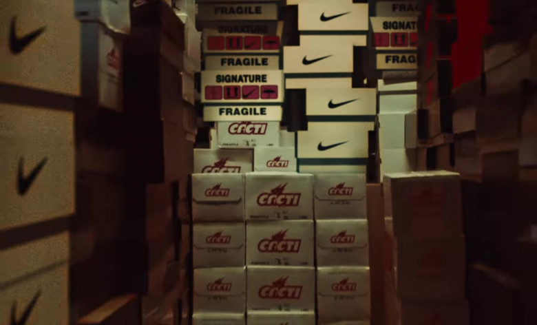 Nike Shoe Boxes in FRANCHISE by Travis Scott feat. Young Thug & M.I.A. (2020)