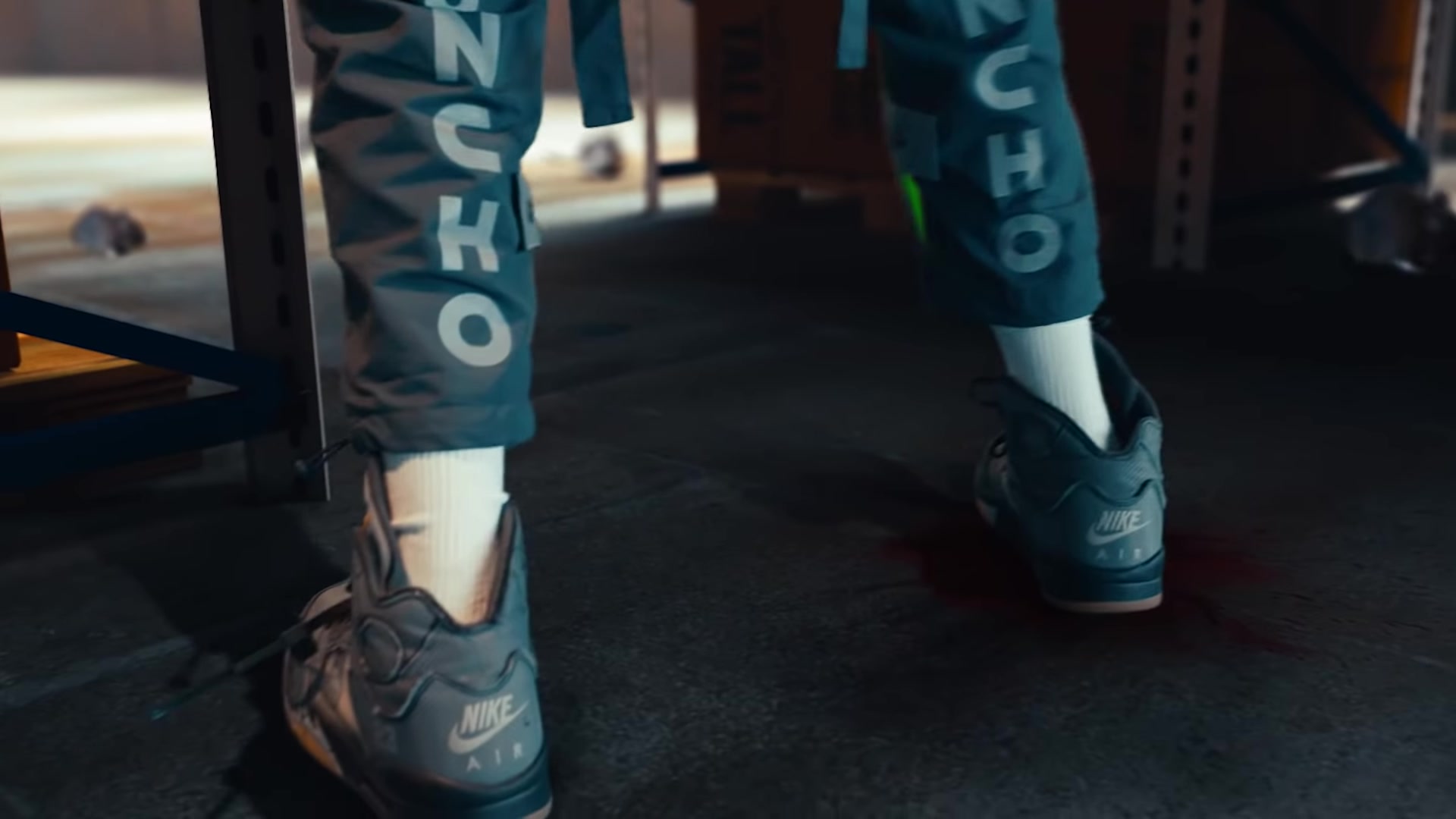 Spanien Prisnedsættelse knap Off-White X Nike Air Jordan 5 Black Sneakers Of Quavo In "Pick Up" Feat.  DaBaby (2020)