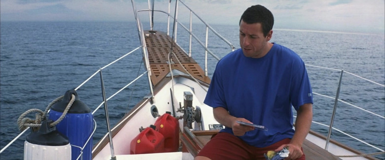 Russell Athletic Blue T-Shirt Worn by Adam Sandler as Henry Roth in 50 First Dates Movie (1)