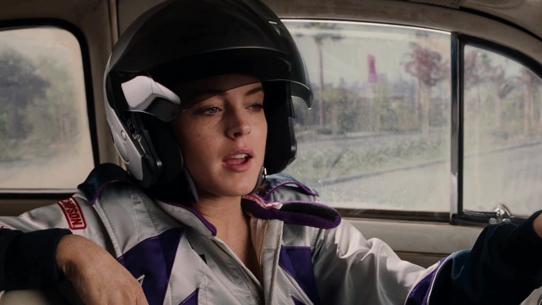 Simpson Racing Suit Outfit of Lindsay Lohan as Margaret ‘Maggie' Peyton in Herbie Fully Loaded Movie (3)