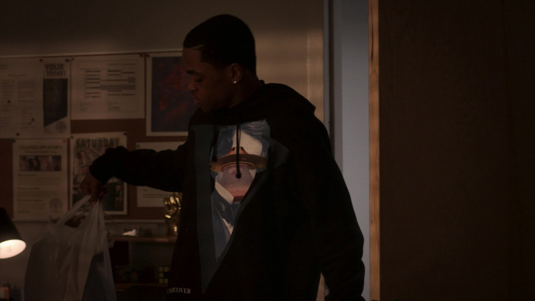 Valentino × Undercover UFO Print Hoodie Outfit of Michael Rainey Jr. as Tariq St. Patrick in Power Book 2 TV Show (1 (3)