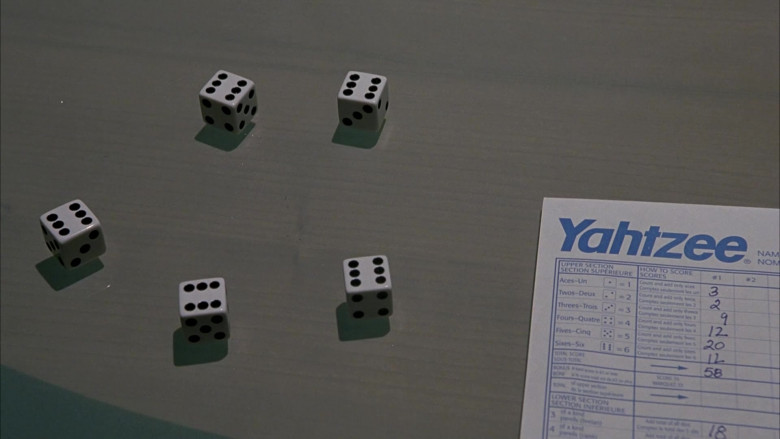 Yahtzee Game by Milton Bradley in Scary Movie 3 (2003)