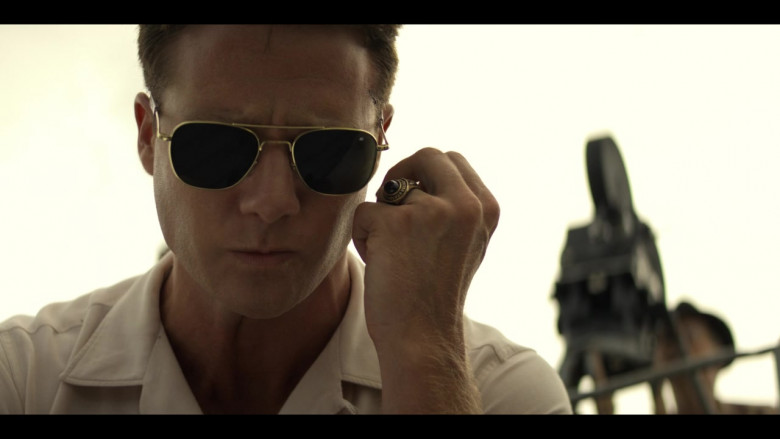 AO Pilot Sunglasses of Jake McDorman as Alan Shepard in The Right Stuff S01E03 TV Show