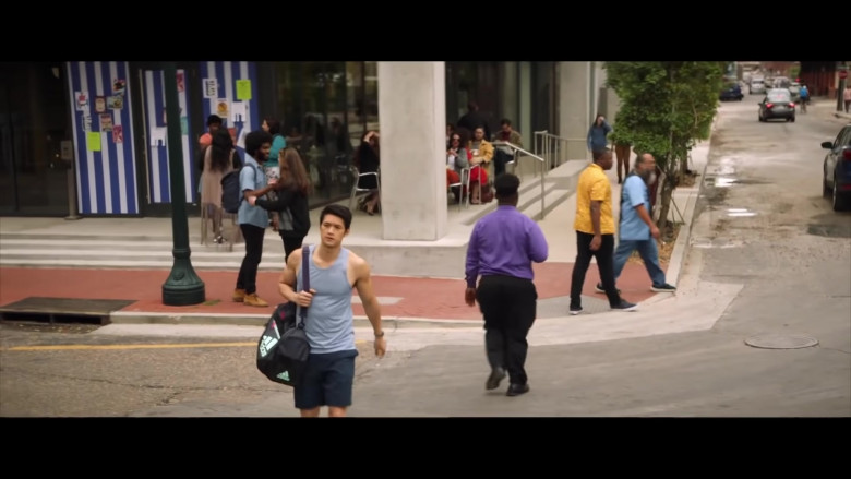 Adidas Bag of Harry Shum Jr. as Solomon Chau in All My Life (2020)