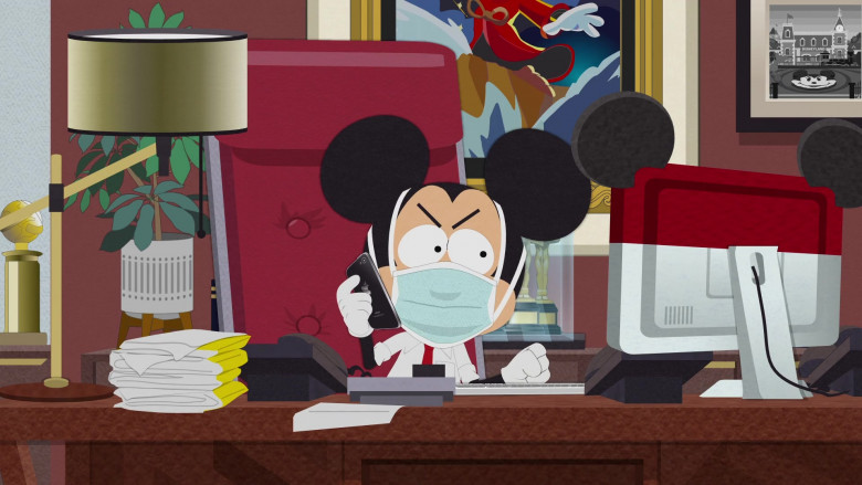 Apple iPhone Smartphone of Mickey Mouse in South Park S24E00 (1)