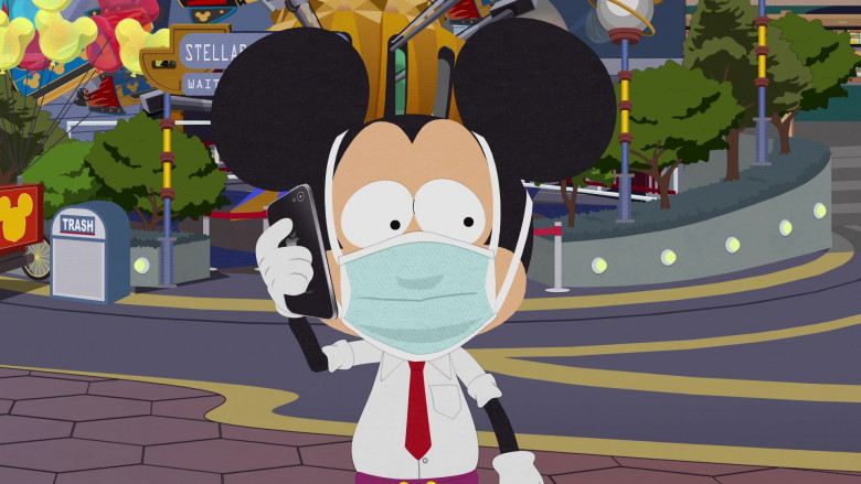 Apple iPhone Smartphone of Mickey Mouse in South Park S24E00 (2)