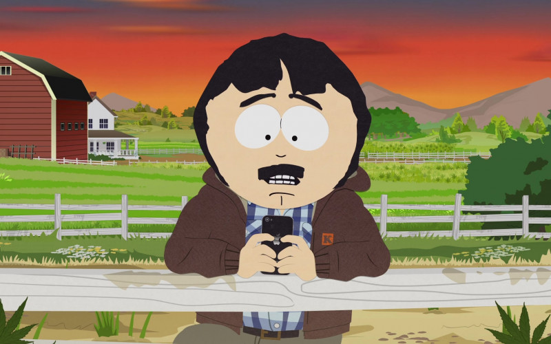 Apple iPhone Smartphone of Randy Marsh in South Park S24E00 The Pandemic Special