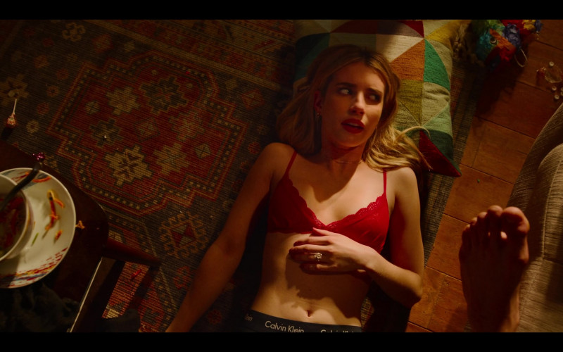 Calvin Klein Underwear Worn by Emma Roberts as Sloane in Holidate Movie (1)