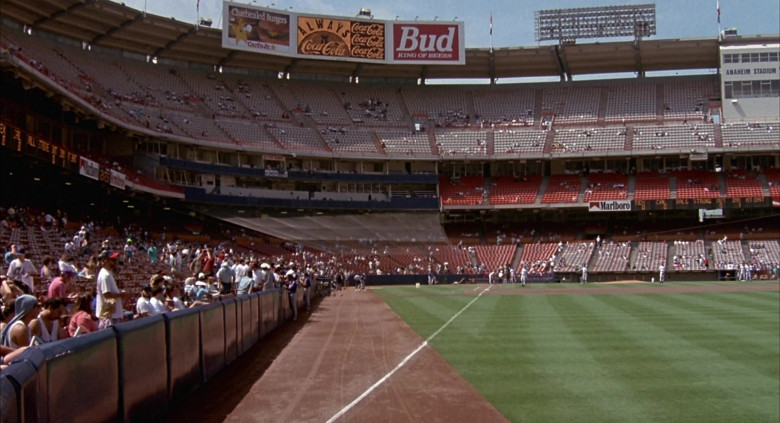 Carl's Jr., Coca-Cola, Budweiser and Marlboro in Angels in the Outfield (1994)