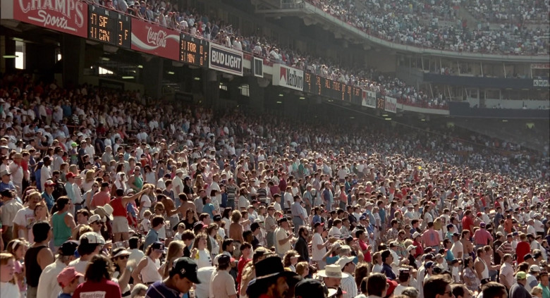 Champs Sports, Coca-Cola, Bud Light, Marlboro in Angels in the Outfield (1994)