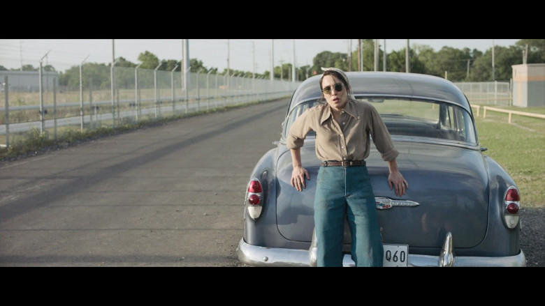 Chevrolet Retro Vintage Car of Noomi Rapace as Maja Stowe in The Secrets We Keep Movie (5)