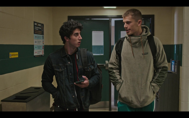 Columbia Hoodie Outfit of Brian Altemus as Luke Friedman in Grand Army S01E09 TV Show (1)