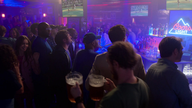 Coors Light Beer Neon Sign in Emily in Paris – Season 1 Ep. 1 (1)