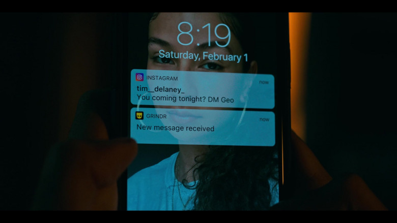 Grindr online dating application used by Amir Bageria as Siddhartha ‘Sid' Pakam in Grand Army S01E03 (4)