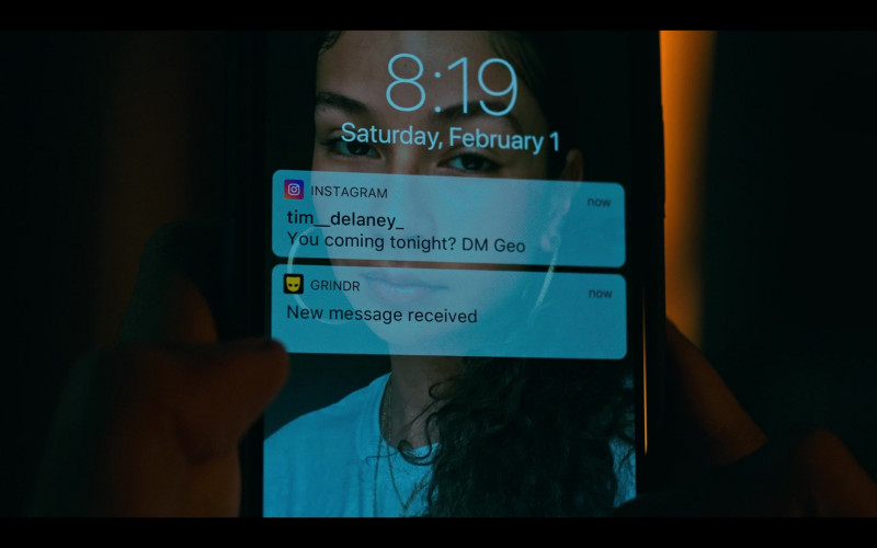 Grindr online dating application used by Amir Bageria as Siddhartha ‘Sid’ Pakam in Grand Army S01E03 (4)