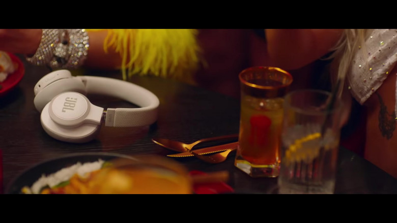 JBL Headphones (White) in Baby, I'm Jealous by Bebe Rexha feat. Doja Cat (2020)