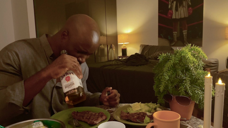 Jim Beam Bourbon Enjoyed by Mike Colter in Social Distance S01E01