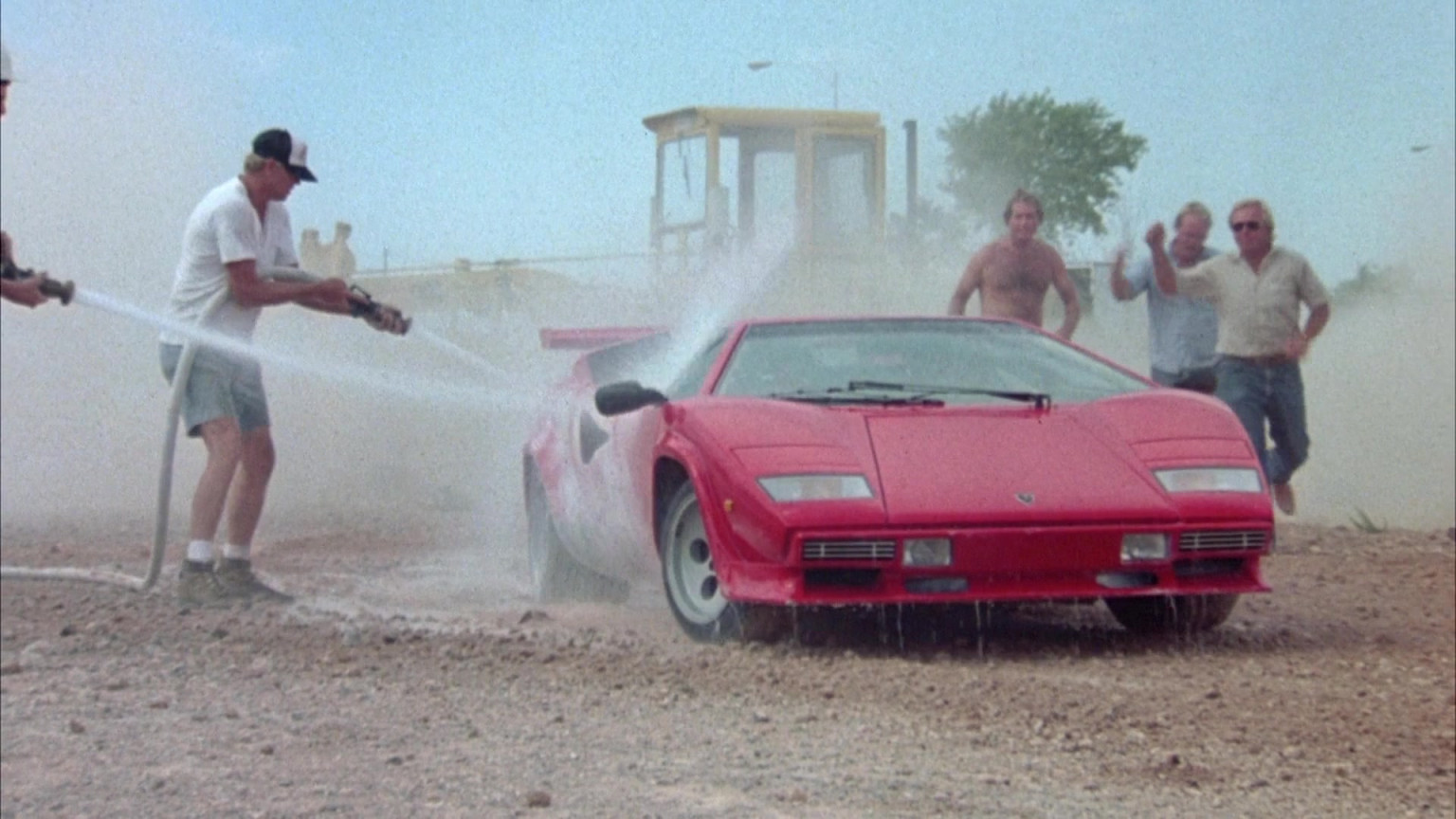 Countach LP 500 S Red Sports Car In Cannonball Run II (1984)