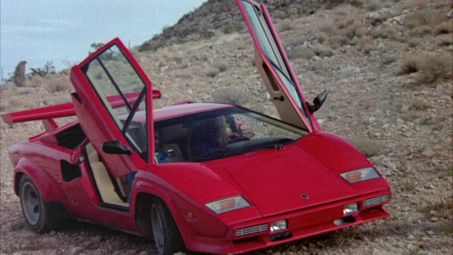 Countach LP 500 S Red Sports Car In Cannonball Run II (1984)