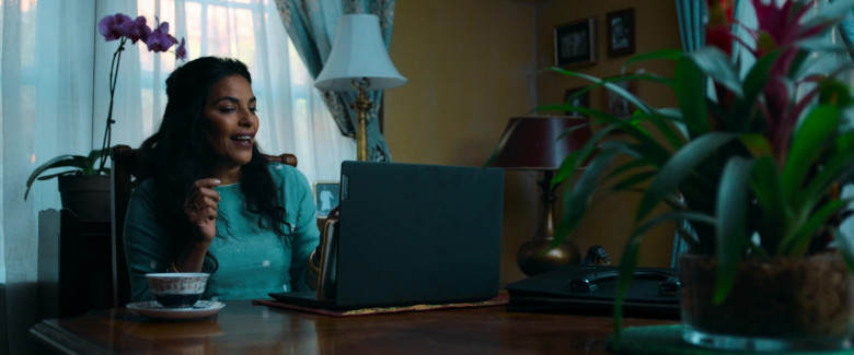 Lenovo Laptop of Sarita Choudhury as Usha in Evil Eye (2020)