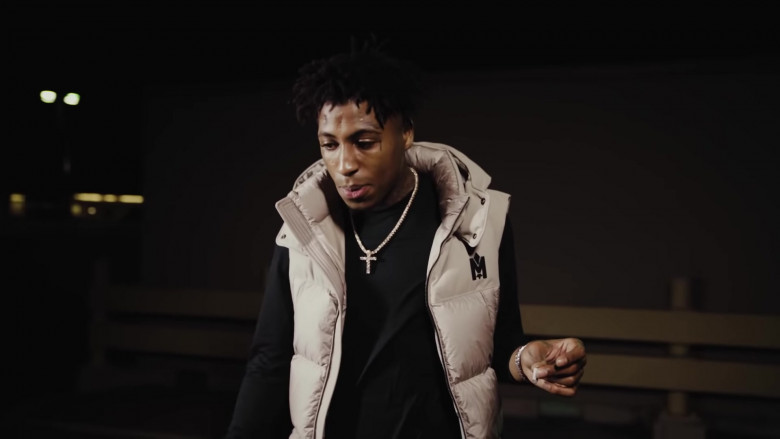 Mackage Hooded Down Vest Outfit of NBA Youngboy 2020 (5)