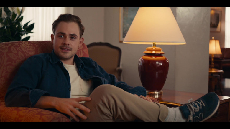 New Balance Blue Sneakers of Dacre Montgomery as Nick in The Broken Hearts Gallery Movie (3)