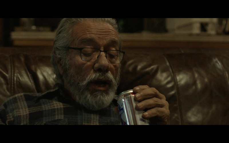 Pabst Blue Ribbon Beer of Edward James Olmos as Santiago in The Devil Has a Name (2019)