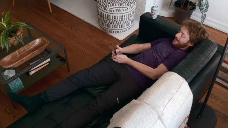 Patagonia Black Pants Worn by Max Jenkins as Shane in Social Distance S01E04