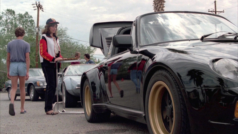 Porsche Women's Outfit and Sports Car in Cannonball Run II