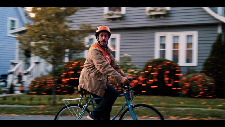 Raleigh Bicycle of Adam Sandler as Hubie Dubois in Hubie Halloween Movie by Netflix (4)