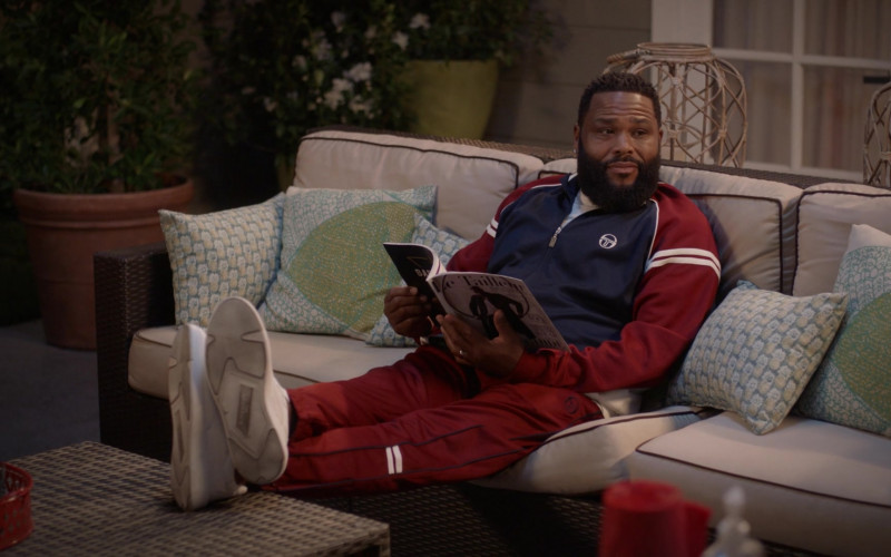 Sergio Tacchini Jacket and Pants Track Suit Outfit of Anthony Anderson as Andre ‘Dre' Johnson in Black-ish S07E01 TV Show
