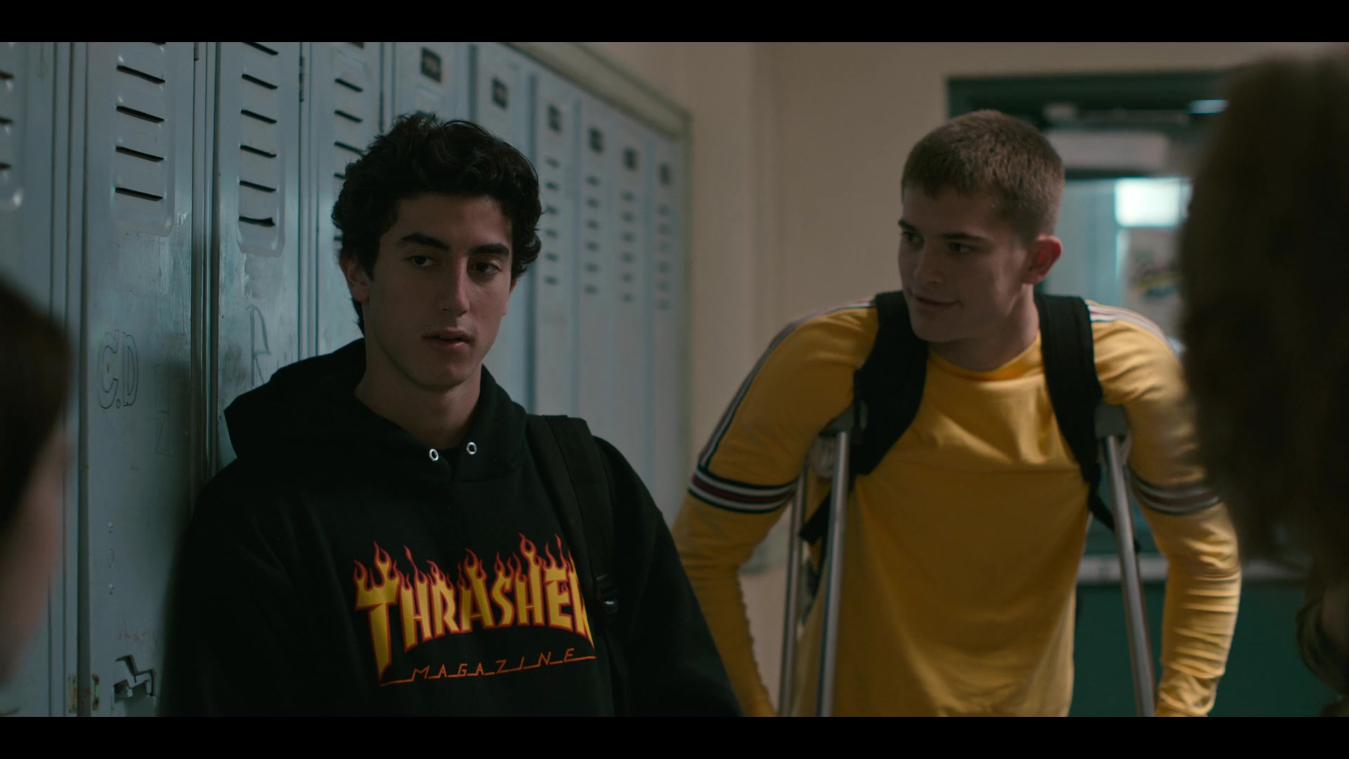 Thrasher Magazine Logo Black Hoodie Of Anthony Ippolito As George Wright In Grand Army S01E02 ...