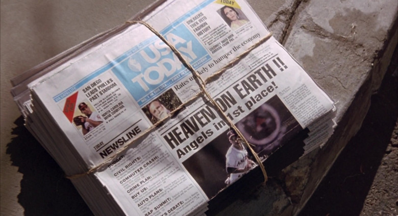 USA TODAY Newspapers in Angels in the Outfield Movie (2)