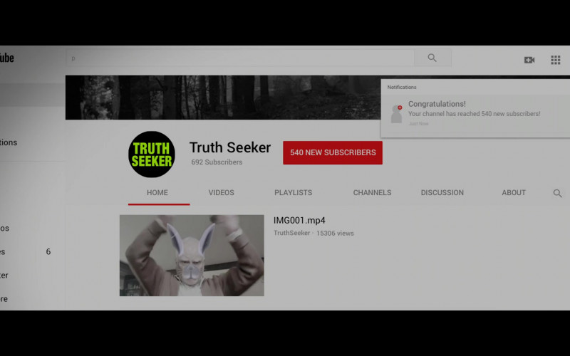 Youtube Website in Truth Seekers S01E03 "The Girl with All the Ghosts" (2020)