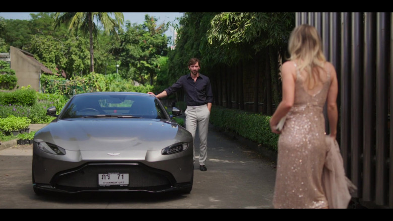 Aston Martin DB11 Sports Car of Michiel Huisman as Alex in The Flight Attendant S01E01 TV Show (1)