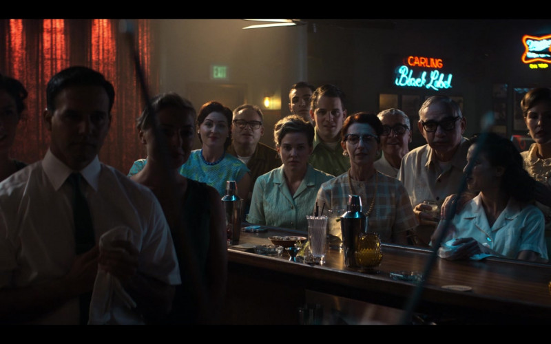 Carling Black Label and Miller High Life On Tap Neon Signs in The Right Stuff S01E08