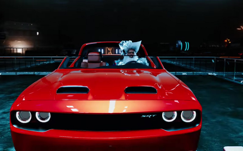 Dodge Challenger SRT Red Muscle Car in ‘Holiday’ by Lil Nas X