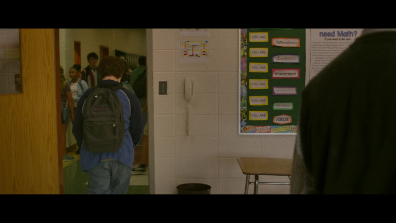 JanSport Green Backpack of Owen Asztalos as young J.D. in Hillbilly Elegy