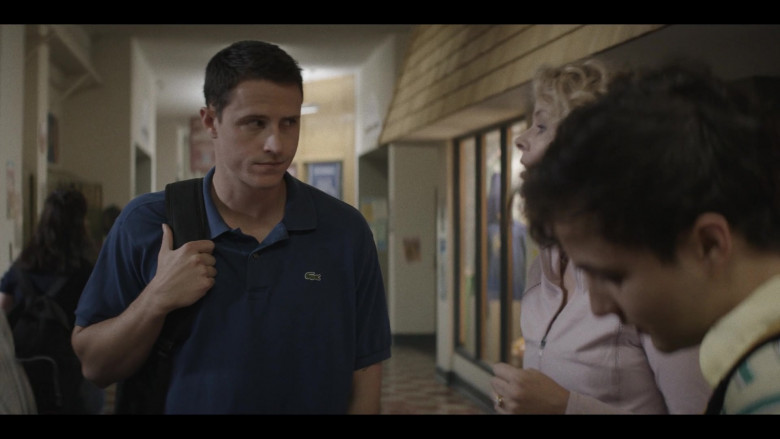 Lacoste Blue Polo Shirt in A Teacher S01E02 (2020)