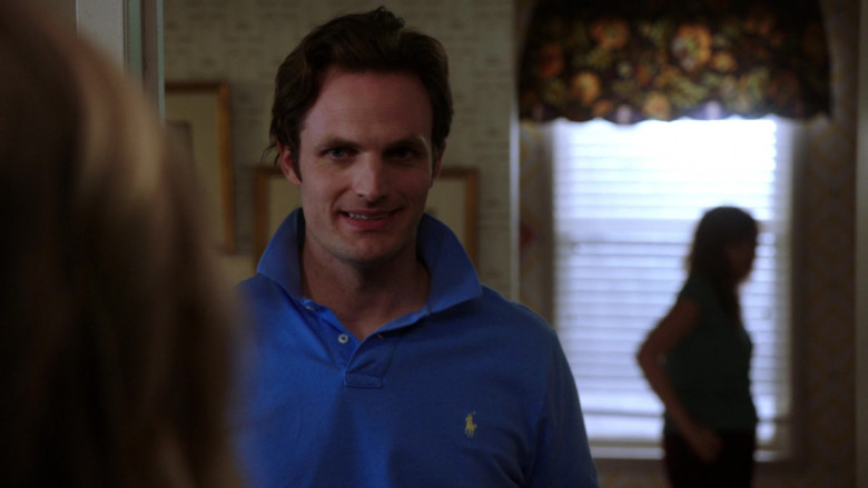 Ralph Lauren Blue Polo Shirt of Peter Hargrave as Joe Murphy in Law & Order SVU S22E01 Guardians and Gladiators