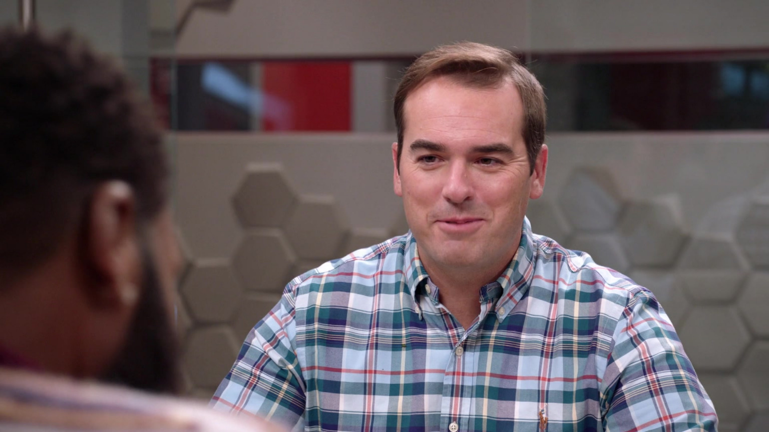 Ralph Lauren Plaid Checkered Shirt Of Jeff Meacham As Josh Oppenhol In