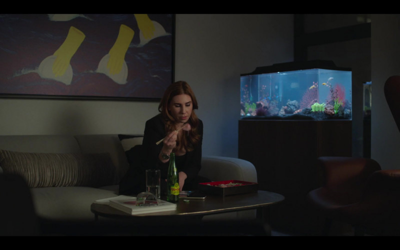 Topo Chico Sparkling Mineral Water of Zosia Mamet as Annie in The Flight Attendant S01E01