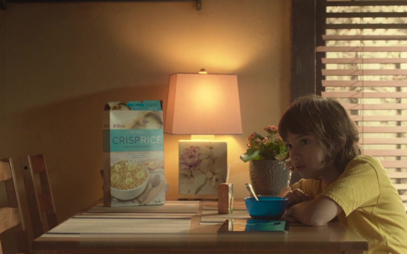Tops Crisp Rice Cereal Enjoyed by John Gallagher Jr. as Marty in Come Play (2020)
