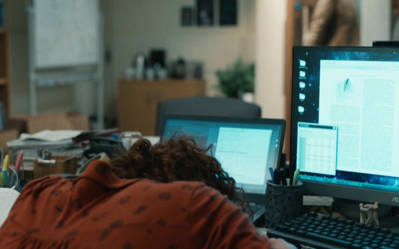 AOC Computer Monitor in His Dark Materials S02E04 Tower of the Angels (2020)