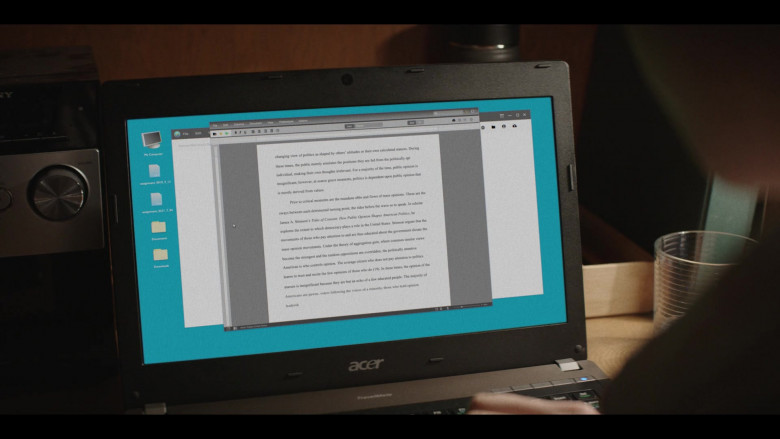 Acer Laptop of Nick Robinson as Eric Walker in A Teacher Episode 7 (1)