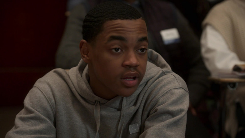 Acne Men’s Hoodie Outfit of Michael Rainey Jr. as Tariq St. Patrick in Power Book II Ghost S01E08 (3)