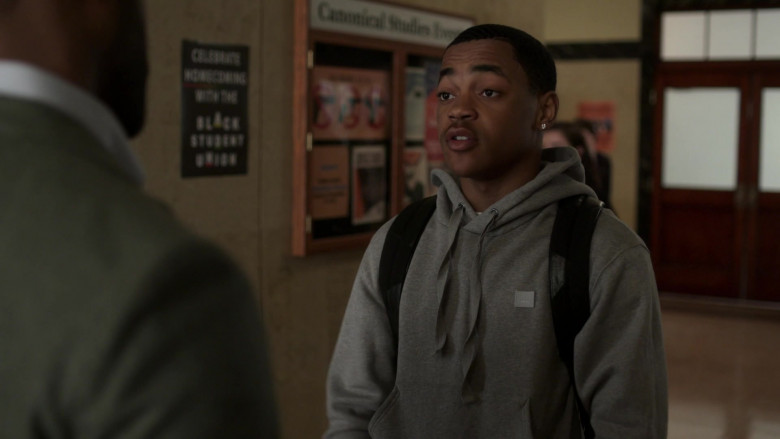 Acne Men’s Hoodie Outfit of Michael Rainey Jr. as Tariq St. Patrick in Power Book II Ghost S01E08 (4)