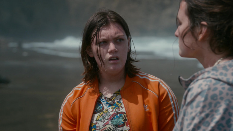 Adidas Women’s Orange Jacket of Shannon Berry as Dot Campbell in The Wilds S01E06 Day Twelve